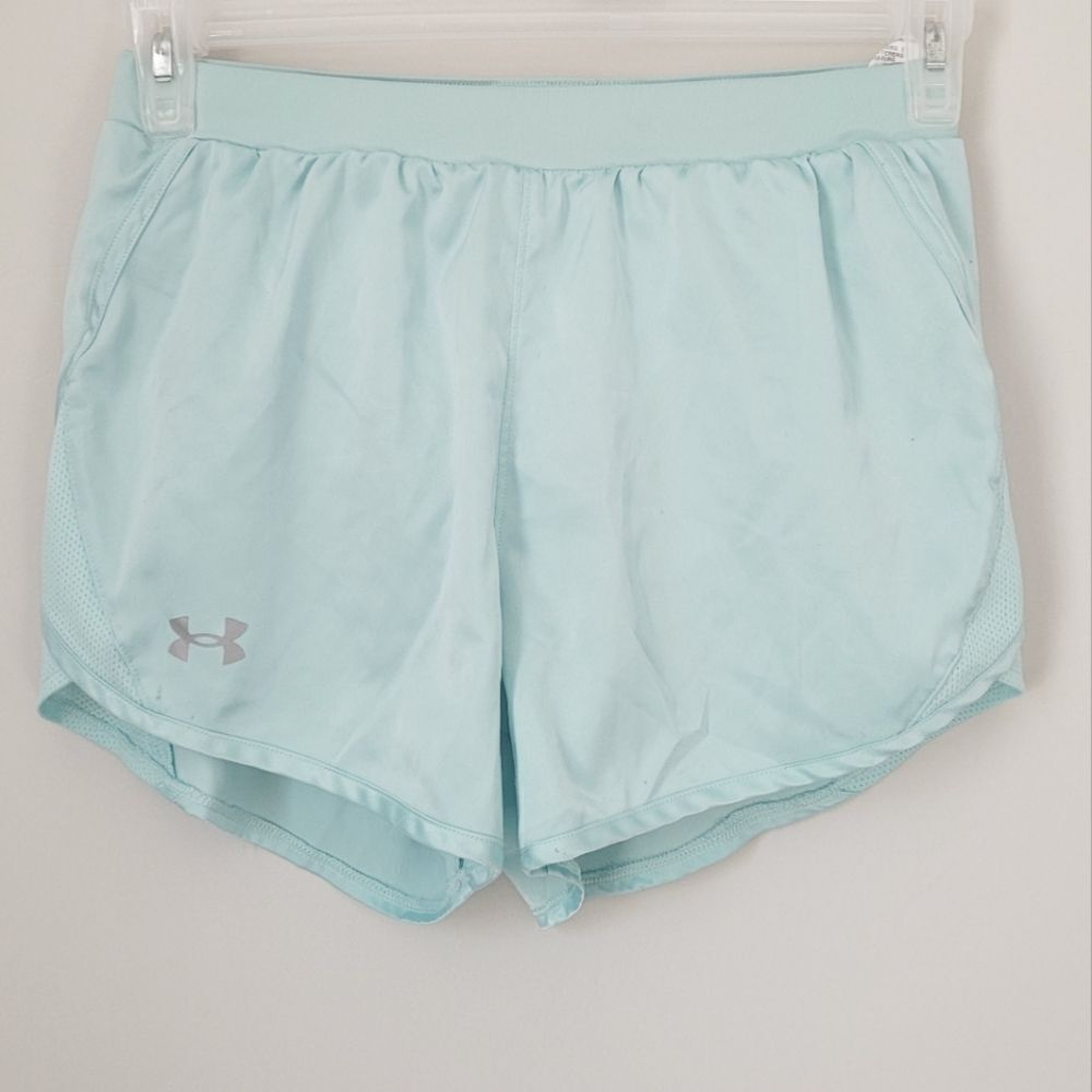Under Armour Heatgear Loose Lined Light Blue Shorts Size Small